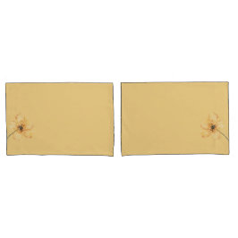 Blume Paradies gelbe Hüllen Kissenbezug