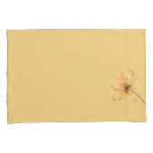 Blume Paradies gelbe Hüllen Kissenbezug (Vorderseite-Rechts)