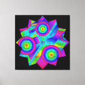 Blume Paradies Stretched Canvas Print Leinwanddruck (Vorderseite)