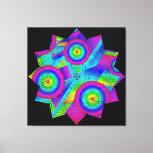 Blume Paradies Stretched Canvas Print Leinwanddruck