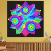 Blume Paradies Stretched Canvas Print Leinwanddruck (Insitu (Wohnzimmer))