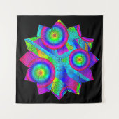 Blume Paradise Tapestry Wandteppich (Vorderseite (Horizontal))