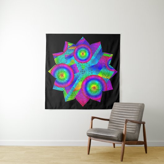 Blume Paradise Tapestry Wandteppich (Beispiel)