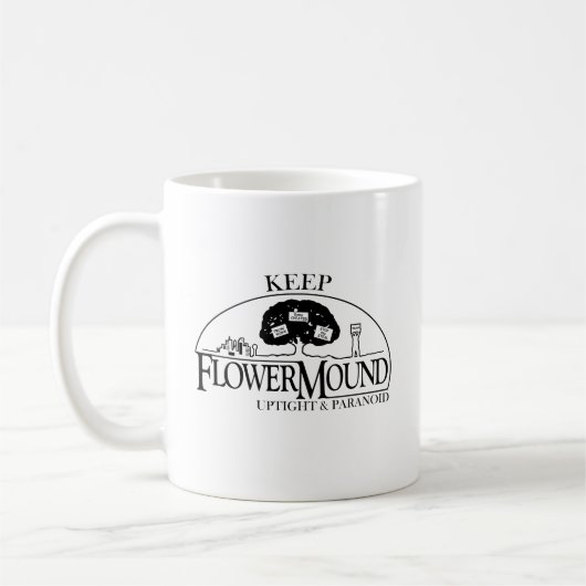 Blume Paranoid und hochfester T - Shirt Kaffeetasse (Links)
