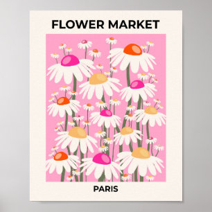Blume Paris Rosa Retro Poster