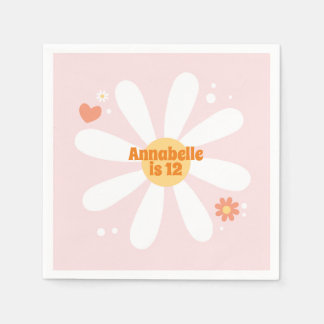 Blume Party 60's Hippie Geburtstagsparty Napkins Serviette