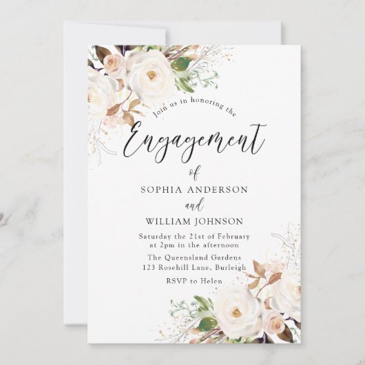 Blume-Party für Blindgänger Einladung (Vorderseite)