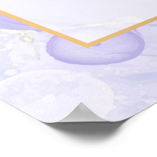 Blume Party für die Altersversorgung Begrüßungszei Poster (Ecke)