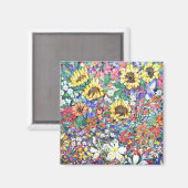 Blume Party Magnet (Vorderseite/Rückseite)