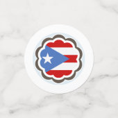 Blume Party, Puerto Rico Flag Party Thema Konfetti (Klein Vorderseite)