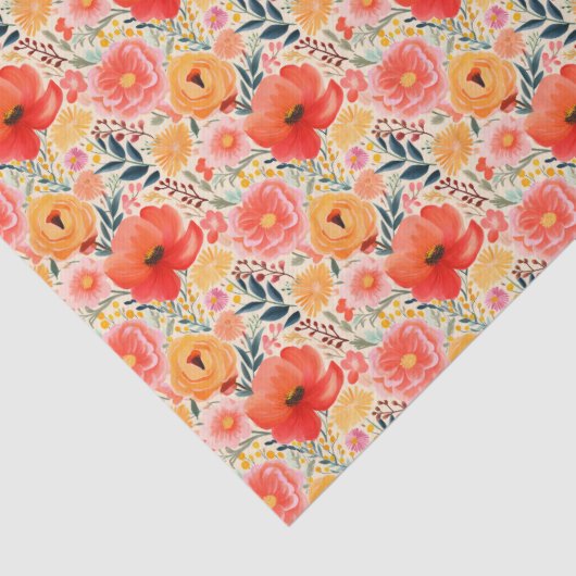 Blume Party Vivid Seidenpapier (Detail)