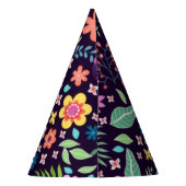 Blume Partyhütchen (Rückseite)