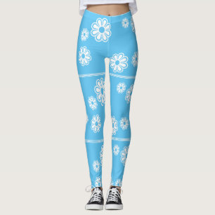 Blume passen Hintergrundfarbe an Leggings