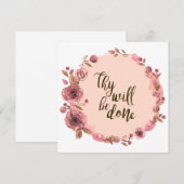 Blume-Passwort für Blank-Card-Schrift (Vorne/Hinten)
