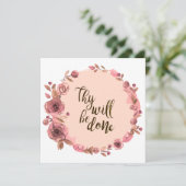 Blume-Passwort für Blank-Card-Schrift (Stehend Vorderseite)