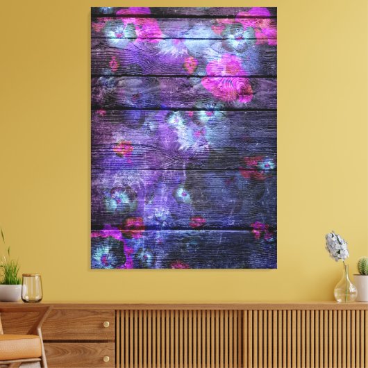 Blume Pastel #4 Leinwanddruck (Insitu (Wohnzimmer))