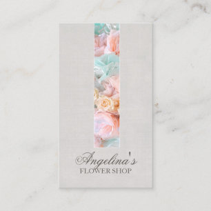 Blume Pastel Colors Florist Business Card Visitenkarte