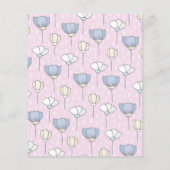 Blume Pastel Floral Garden Sommer Flyer (Hinten)