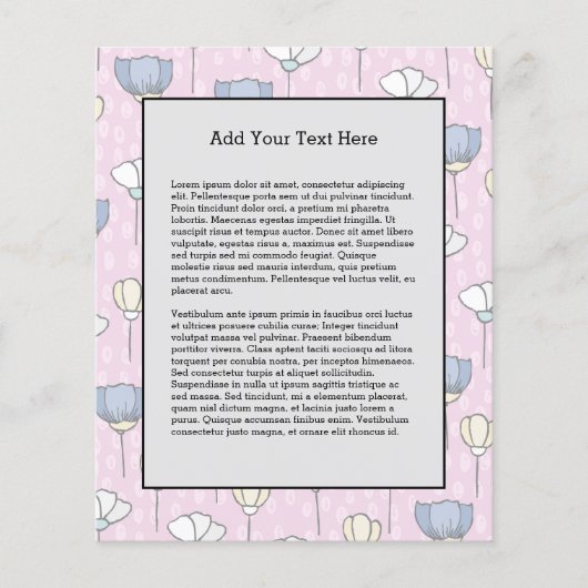 Blume Pastel Floral Garden Sommer Flyer (Vorne)