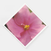 Blume Pastel Pink African Violet (Saintpaulia) Serviette (Ecke)