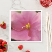 Blume Pastel Pink African Violet (Saintpaulia) Serviette (Beispiel)