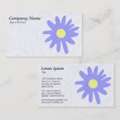 Blume - Pastellblau Visitenkarte (Vorne/Hinten)