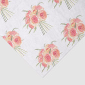 Blume Pastellfarben Watercolor Rustikale Hochzeit Seidenpapier (Detail)