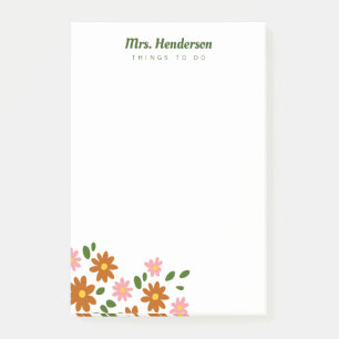 Blume-Patch-Beenden Post-it Klebezettel