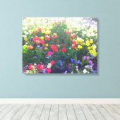Blume Patch Canvas Print Leinwanddruck (Insitu (Holzboden))