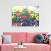 Blume Patch Canvas Print Leinwanddruck (Insitu (Wohnzimmer))