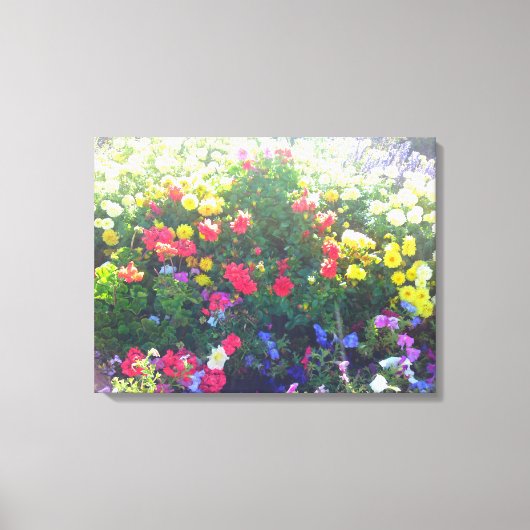 Blume Patch Canvas Print Leinwanddruck (Vorderseite)