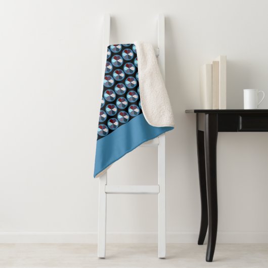 BLUME-PATCHWORT-PATCHWORT SHERPADECKE (Beispiel)