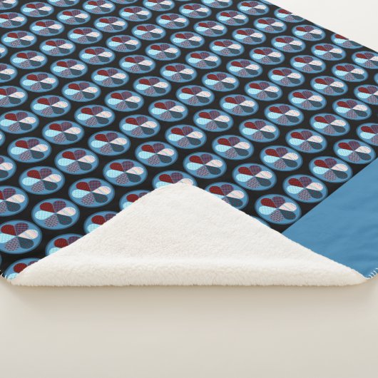 BLUME-PATCHWORT-PATCHWORT SHERPADECKE (3/4)