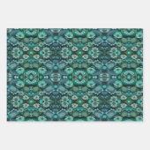 BLUME PATTEREN GIFT WRAPPAPIER GESCHENKPAPIER SET (Vorderseite 2)