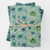 BLUME PATTEREN GIFT WRAPPAPIER GESCHENKPAPIER SET (Beispiel)