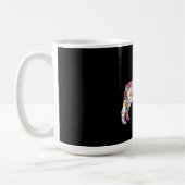 Blume Pattern Französisch Bulldogs Lover Gift Kaffeetasse (Links)