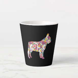Blume Pattern Französisch Bulldogs Lover Gift Milchtasse