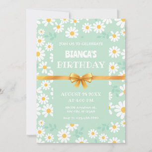 BLUME PATTERN GEBURTSTAG EINLADUNG