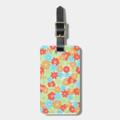 BLUME PATTERN GEPÄCKANHÄNGER (Vorderseite vertikal)