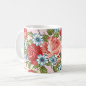 BLUME PATTERN KAFFEETASSE (Vorderseite Links)