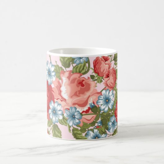 BLUME PATTERN KAFFEETASSE (Mittel)