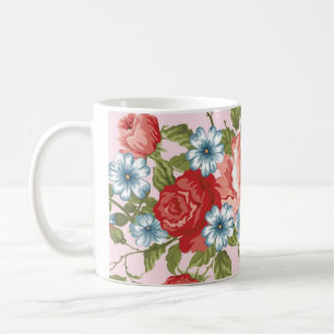 BLUME PATTERN KAFFEETASSE