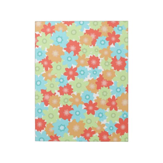 BLUME PATTERN NOTIZBLOCK (Rotiert)
