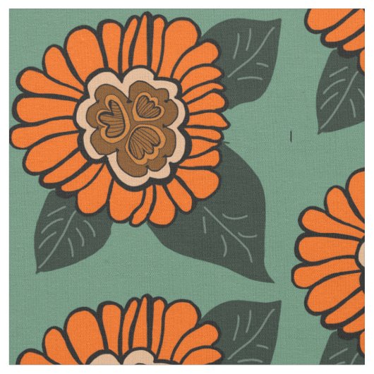 BLUME PATTERN STOFF (Nahaufnahme)