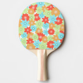 BLUME PATTERN TISCHTENNIS SCHLÄGER (Vorderseite)