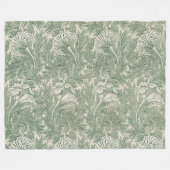 Blume Pattern, William Morris Fleecedecke (Vorderseite (Horizontal))