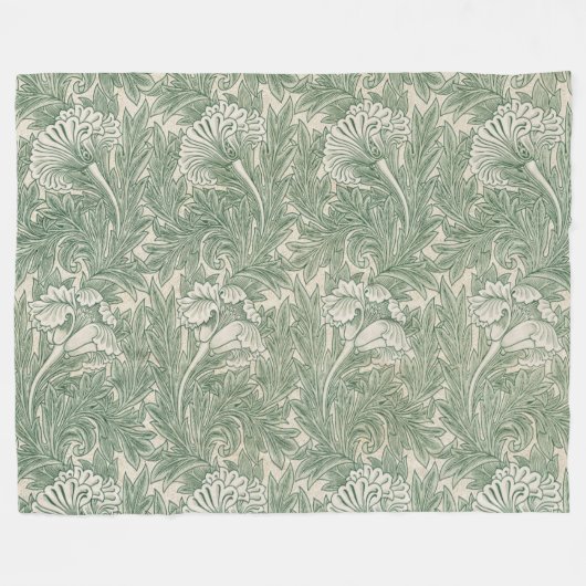 Blume Pattern, William Morris Fleecedecke (Vorderseite (Horizontal))