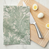 Blume Pattern, William Morris Geschirrtuch (Viertel Falte)