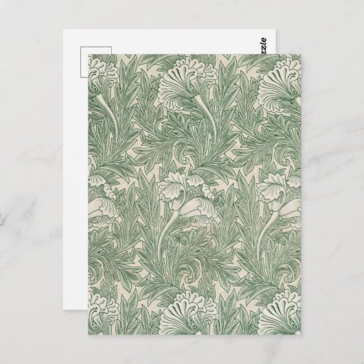 Blume Pattern, William Morris Postkarte (Vorne/Hinten)