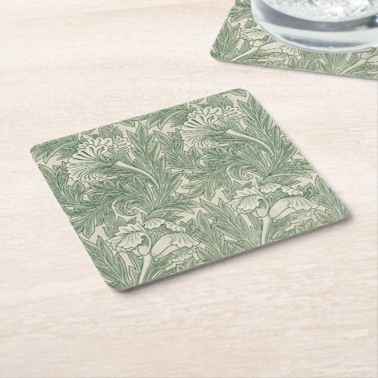 Blume Pattern, William Morris Rechteckiger Pappuntersetzer (angewinkelt)